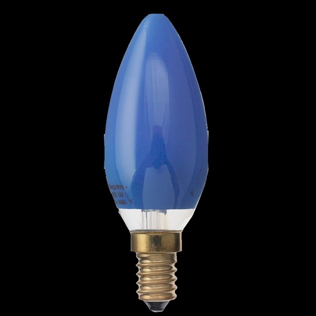 Kronljus blå E14 25W